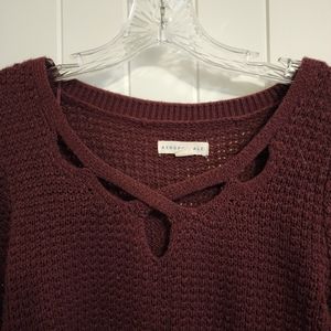Aeropostale Wine Sweater Size Small
